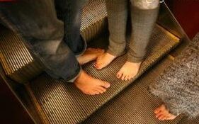 Walk barefoot